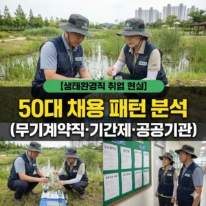 생태환경직 재취업 현실과 공공기관 무기계약직 및 기간제 채용 패턴 분석 이미지 - Ecological Environment Job Recruitment Analysis for Seniors