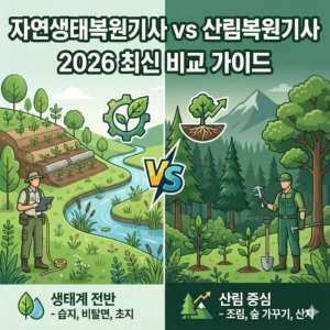 자연생태복원기사 산림복원기사 비교 가이드
