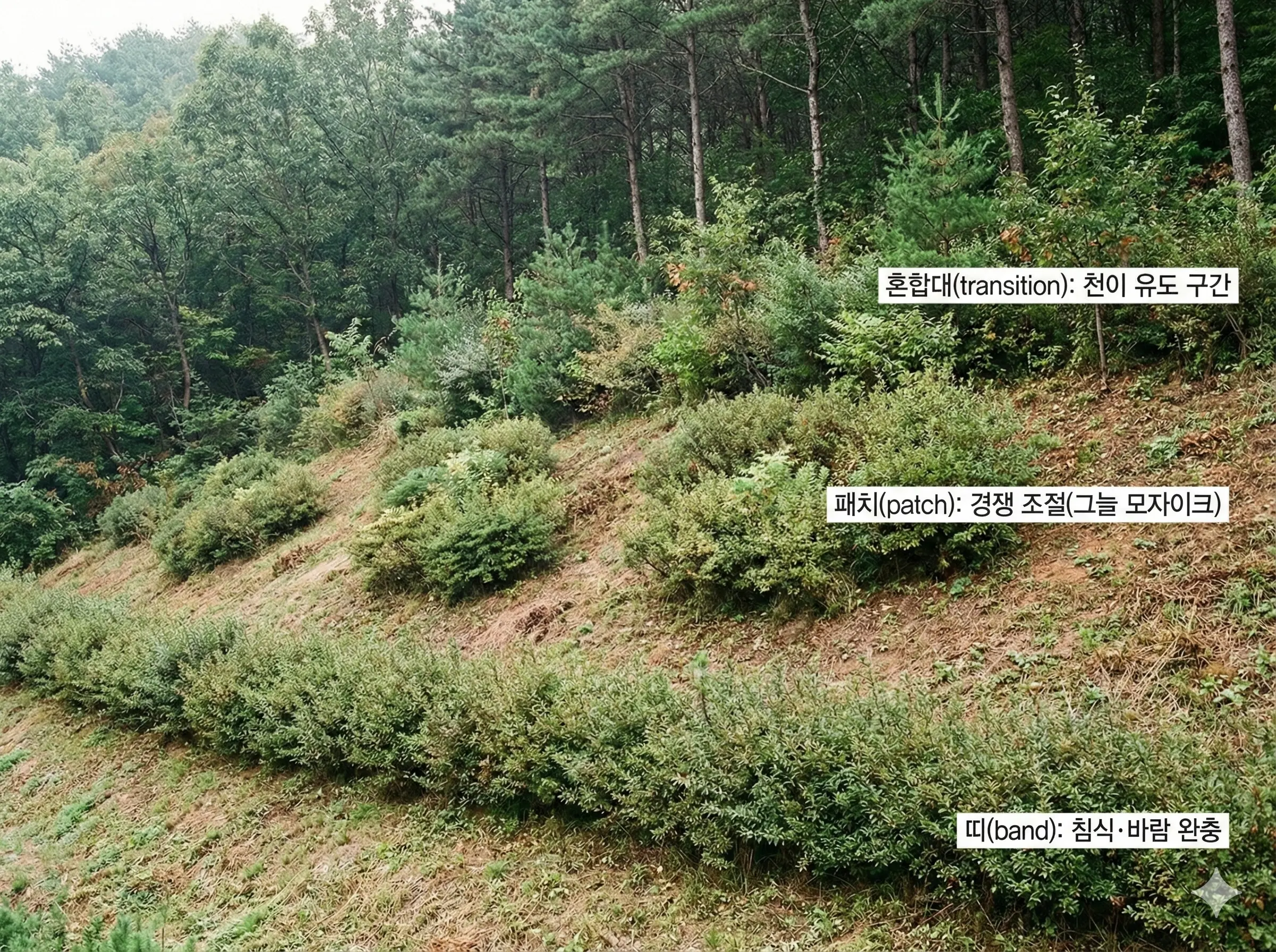 관목 기능군-패치-모자이크 - shrub-patch-mosaic