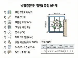 낙엽층 측정 9단계-litter-layer-measurement-9steps